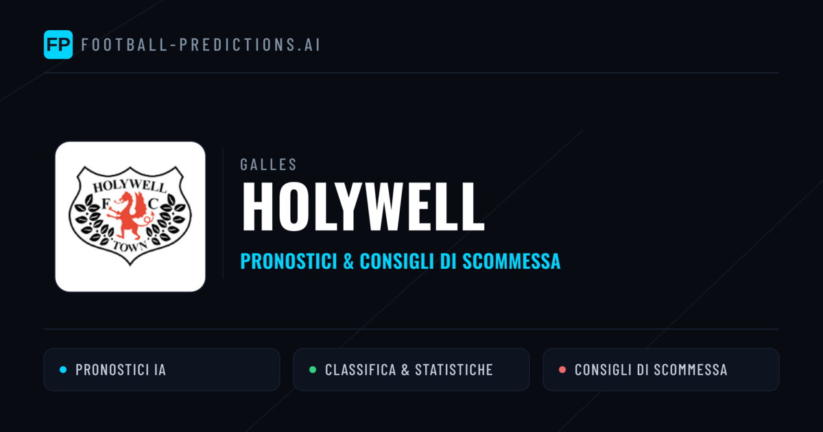 Pronostici e Statistiche Holywell