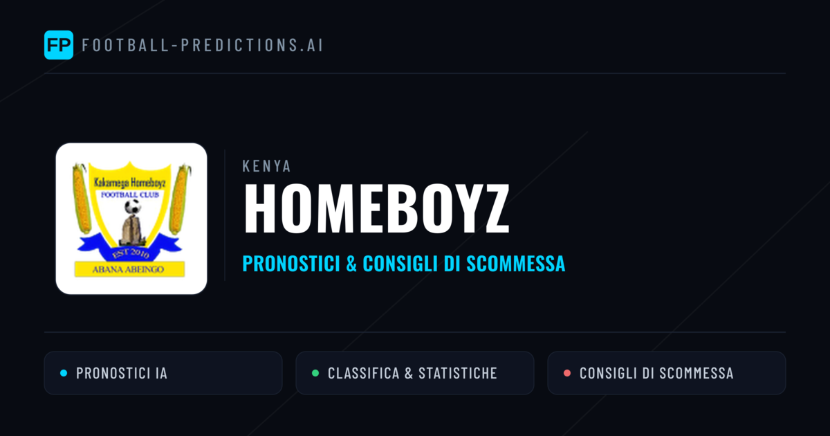 Pronostici e Statistiche Homeboyz