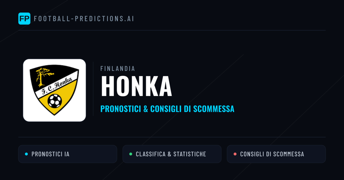 Pronostici e Statistiche Honka