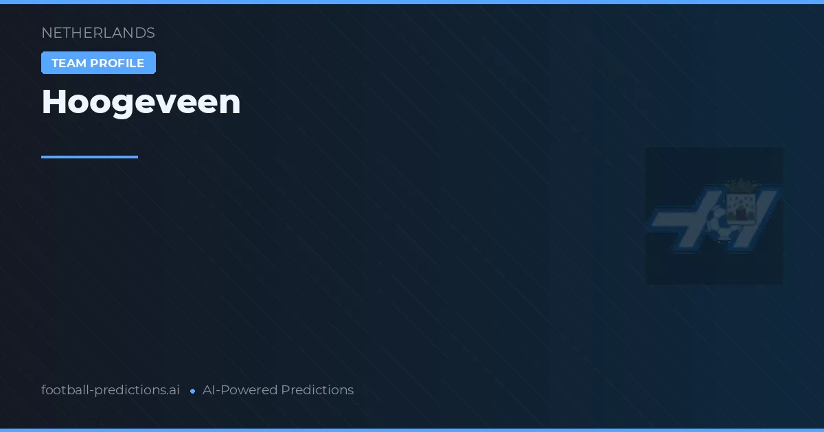 Hoogeveen Pronostics & Statistiques
