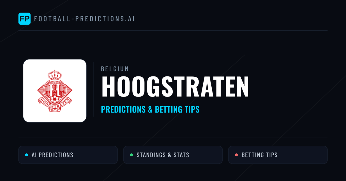 Hoogstraten Predictions & Stats