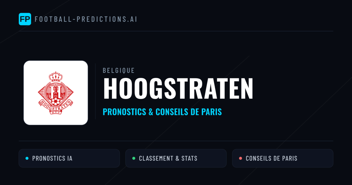 Hoogstraten Pronostics & Statistiques