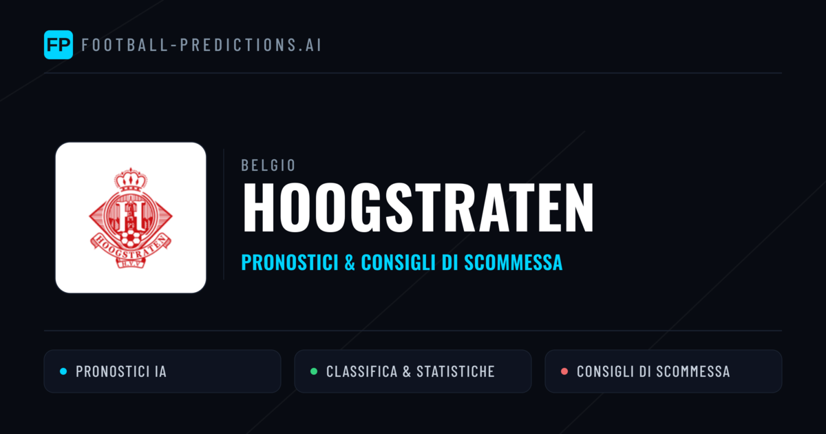 Pronostici e Statistiche Hoogstraten