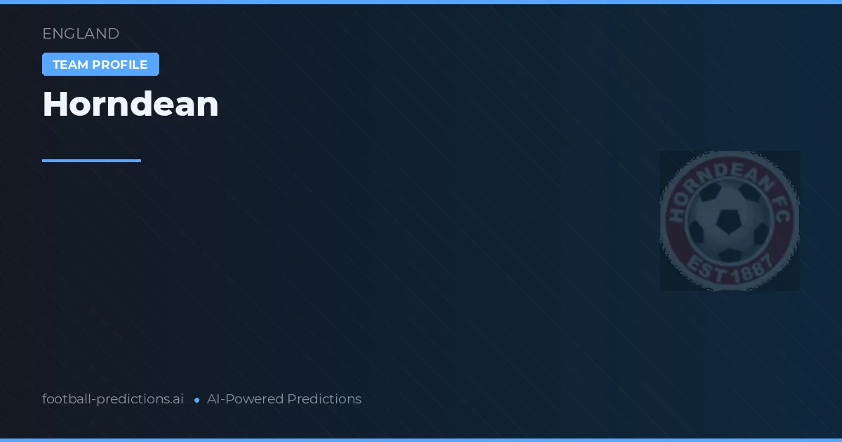 Horndean Prognosen & Statistiken