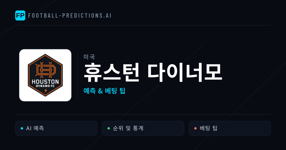 휴스턴 다이너모 축구 예측 & 통계