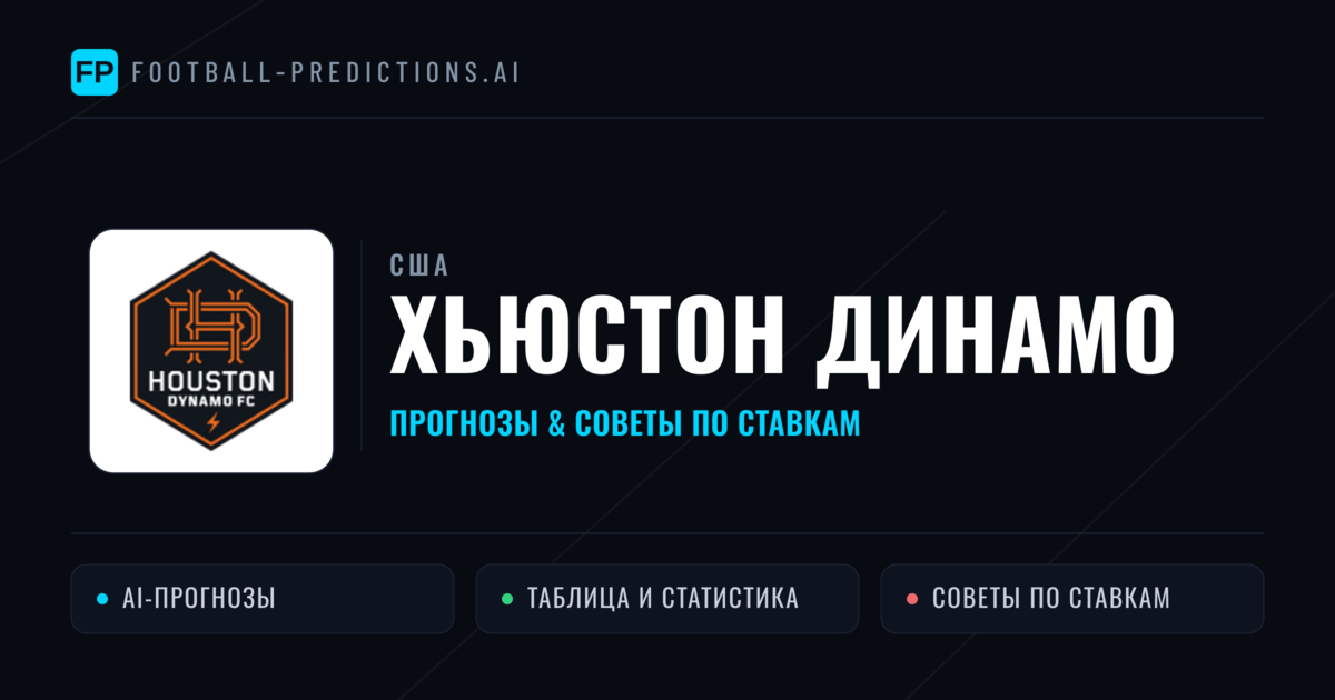 Хьюстон Динамо прогнозы и статистика