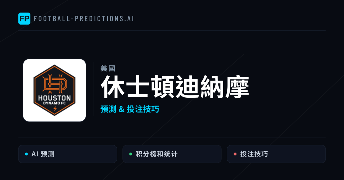 休士頓迪納摩 運彩分析|足球預測與數據
