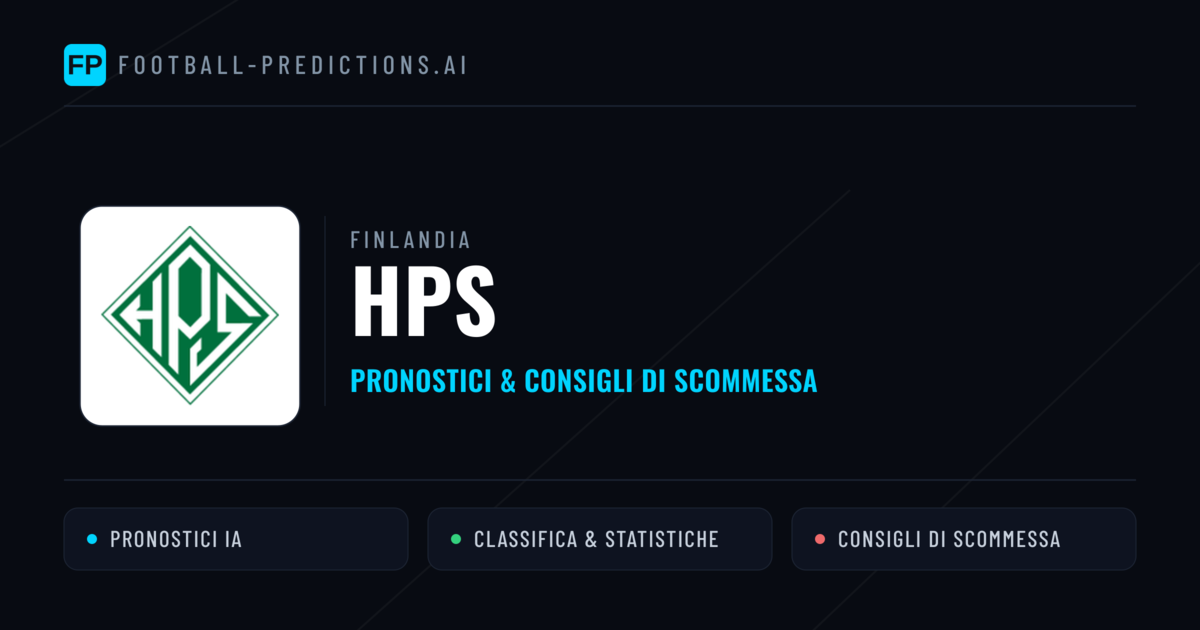 Pronostici e Statistiche HPS