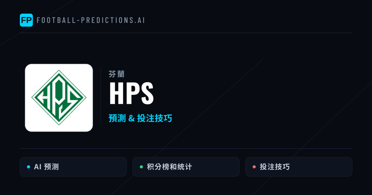 HPS 運彩分析|足球預測與數據