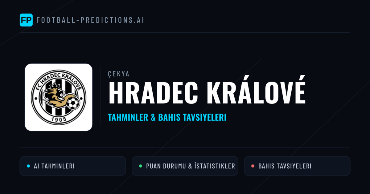Hradec Králové Tahminleri & İstatistikler