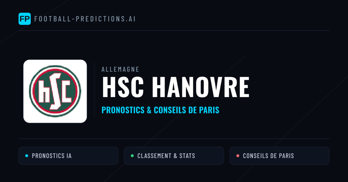 HSC Hanovre Pronostics & Statistiques