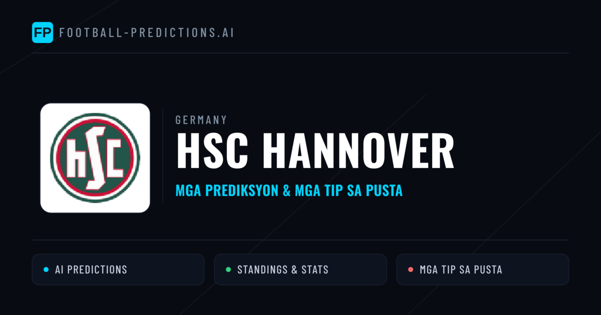 HSC Hannover Predictions & Stats