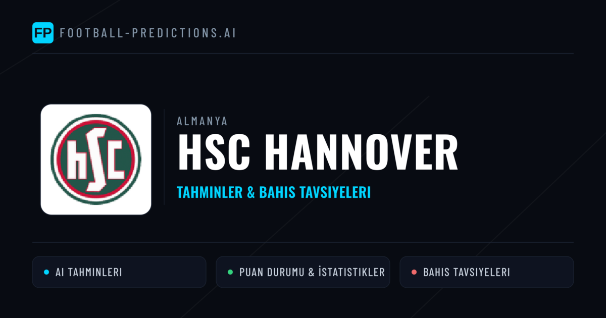 HSC Hannover Tahminleri & İstatistikler