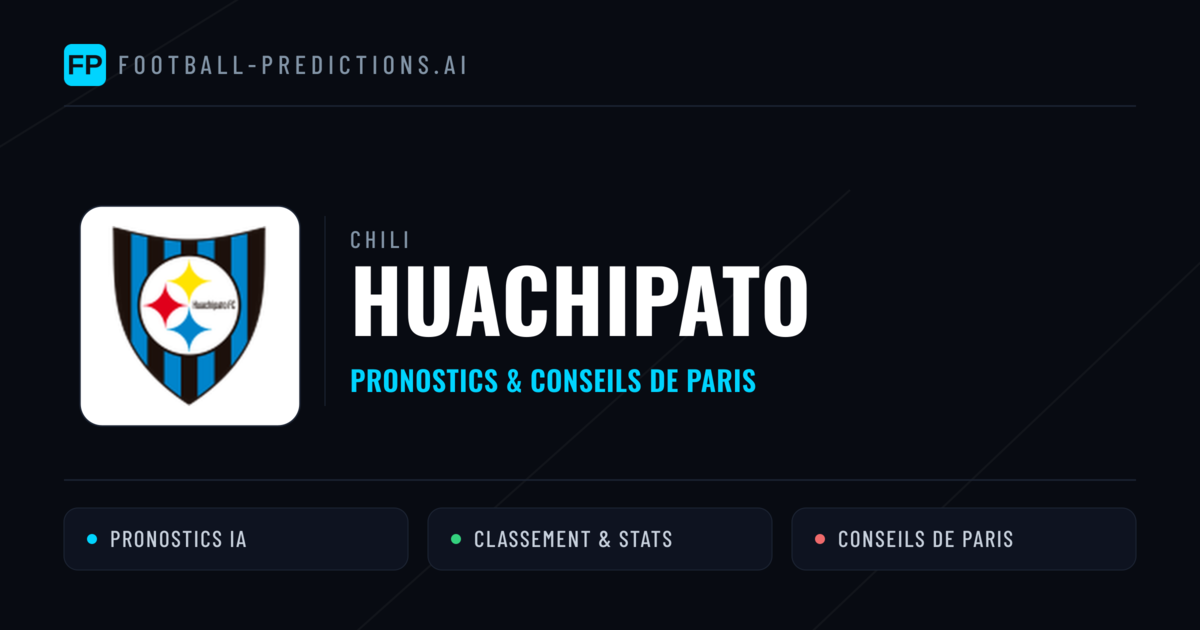 Huachipato Pronostics & Statistiques