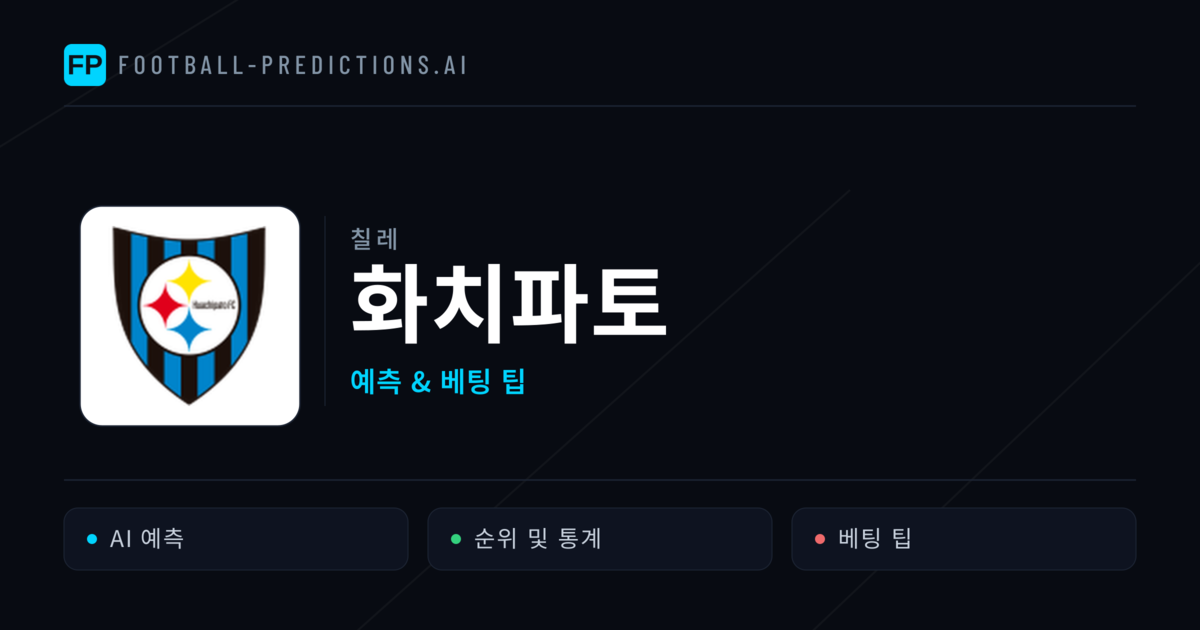 화치파토 축구 예측 & 통계