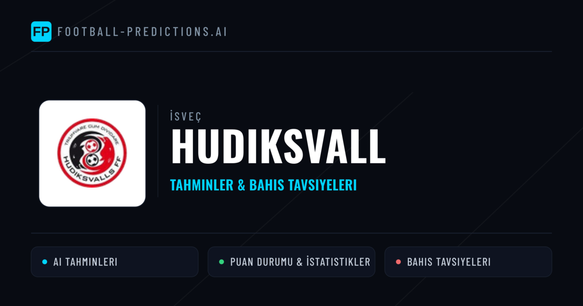 Hudiksvall Tahminleri & İstatistikler