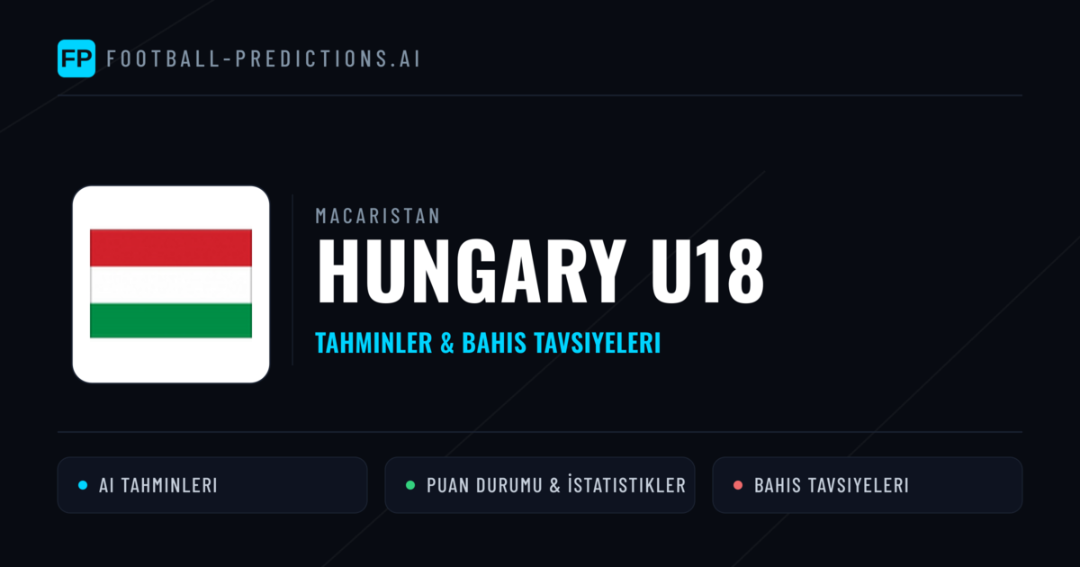 Hungary U18 Tahminleri & İstatistikler