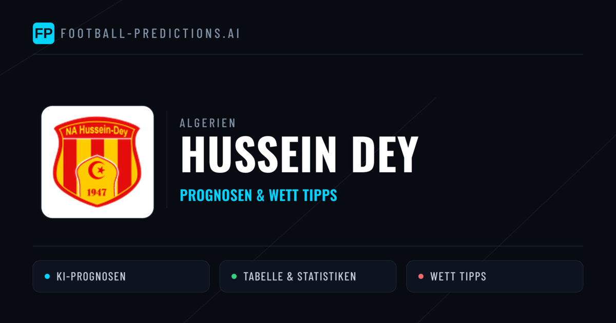 Hussein Dey Prognosen & Statistiken