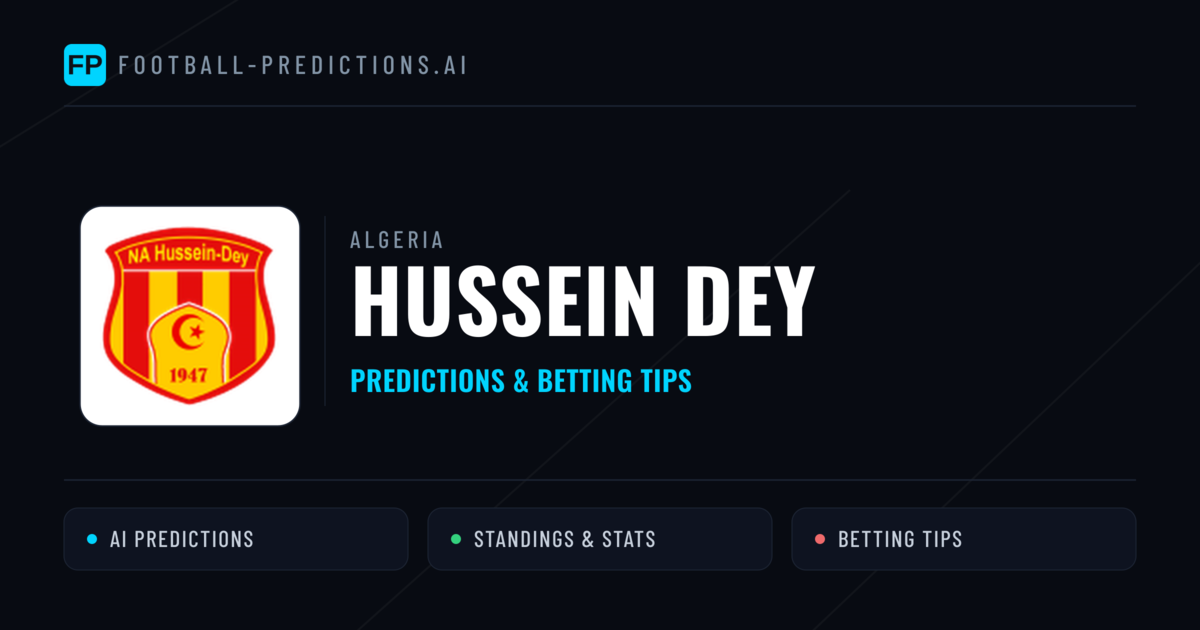 Hussein Dey Predictions & Stats