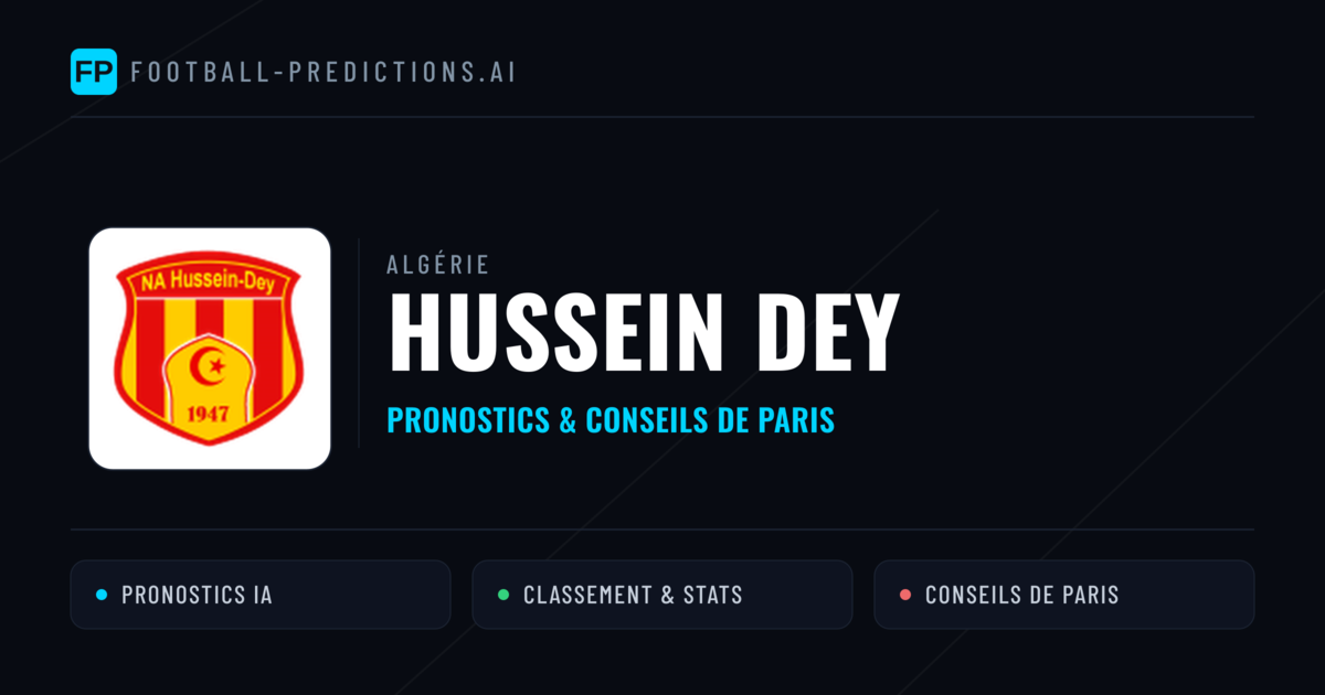 Hussein Dey Pronostics & Statistiques