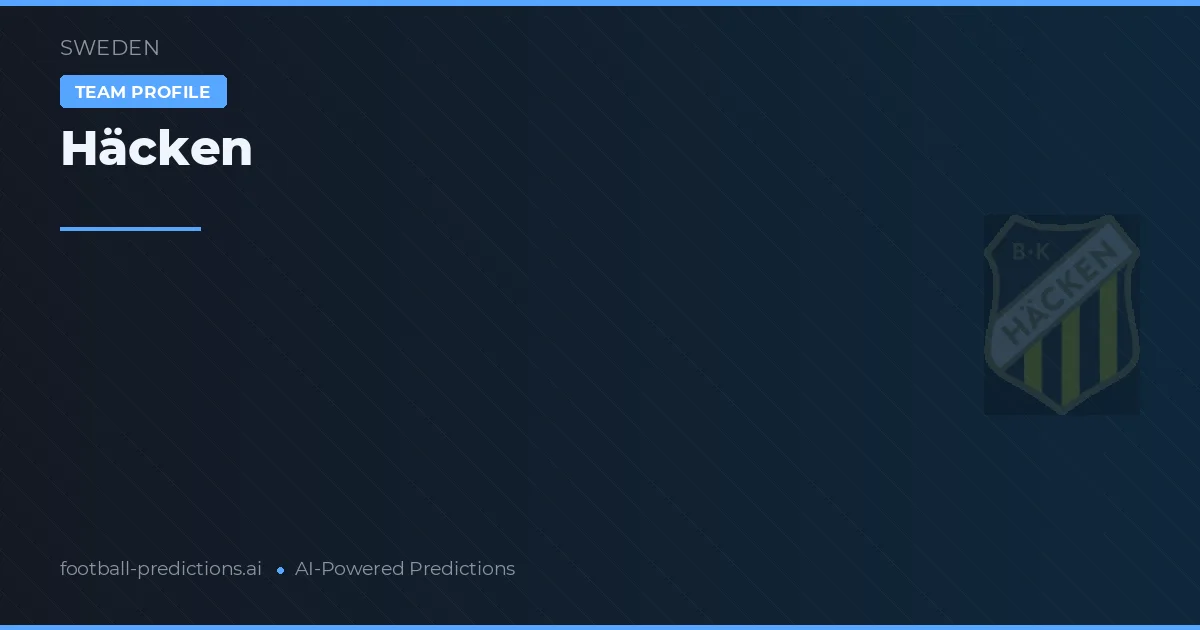 Häcken W Predictions & Stats