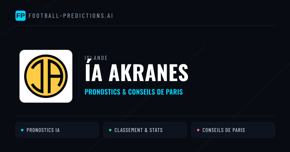 ÍA Akranes Pronostics & Statistiques