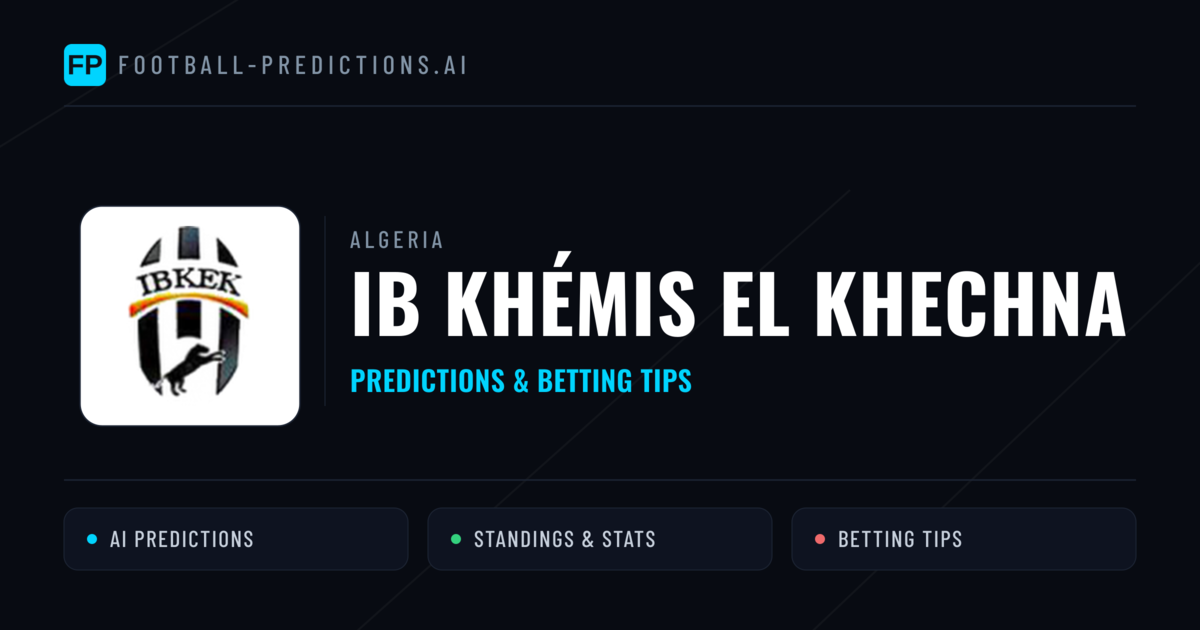 IB Khémis El Khechna Predictions & Stats