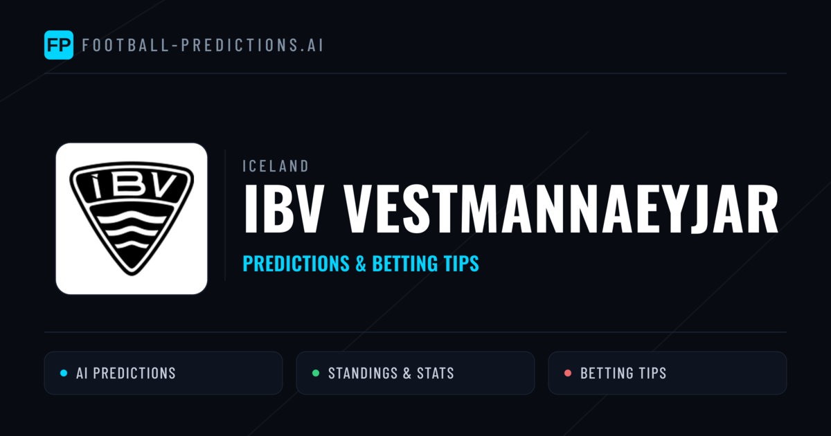 IBV Vestmannaeyjar Predictions & Stats