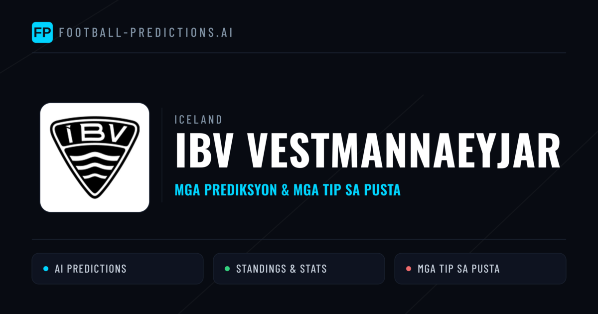 IBV Vestmannaeyjar Predictions & Stats