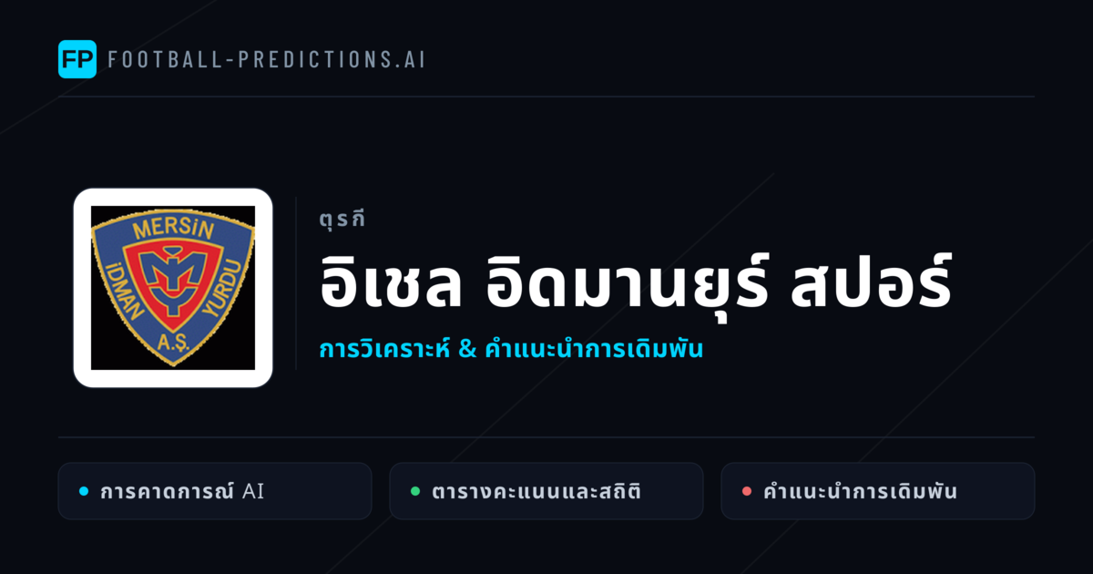 อิเชล อิดมานยุร์ สปอร์ การวิเคราะห์และสถิติ