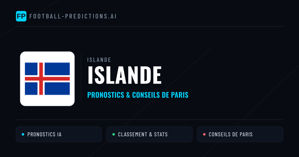 Islande Pronostics & Statistiques