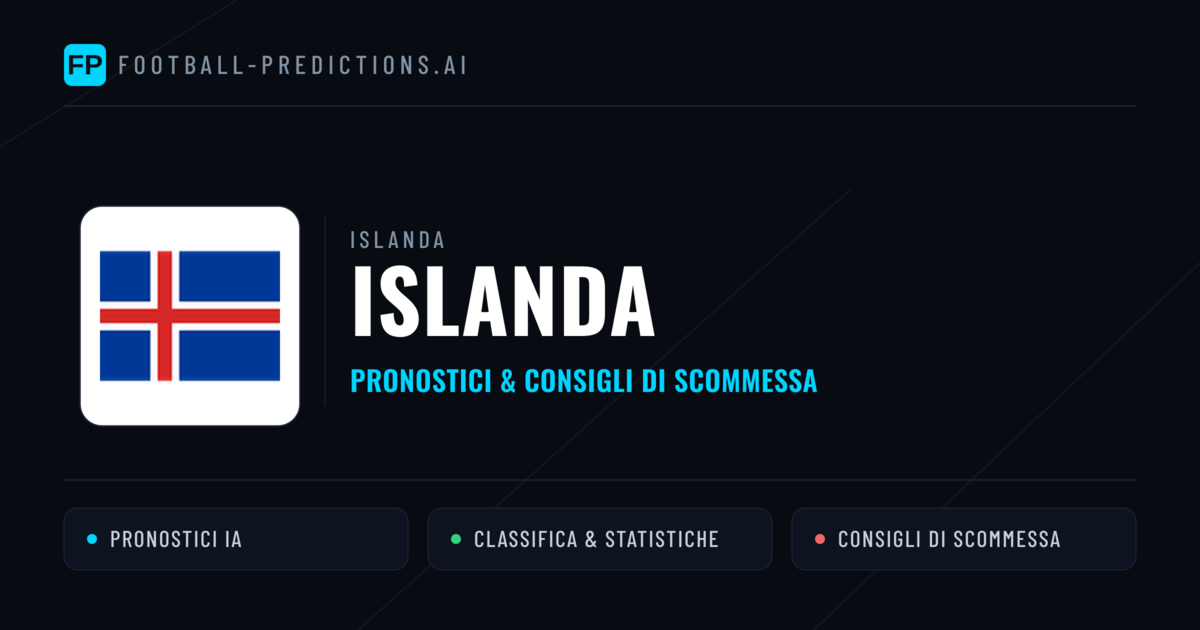 Pronostici e Statistiche Islanda