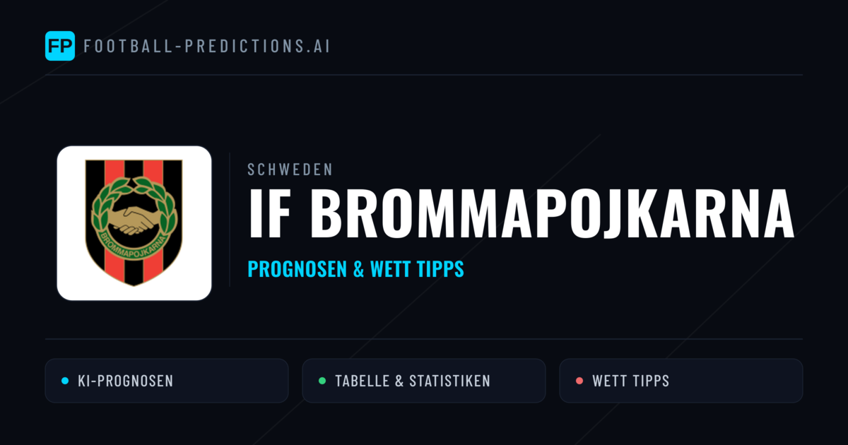 IF Brommapojkarna Prognosen & Statistiken