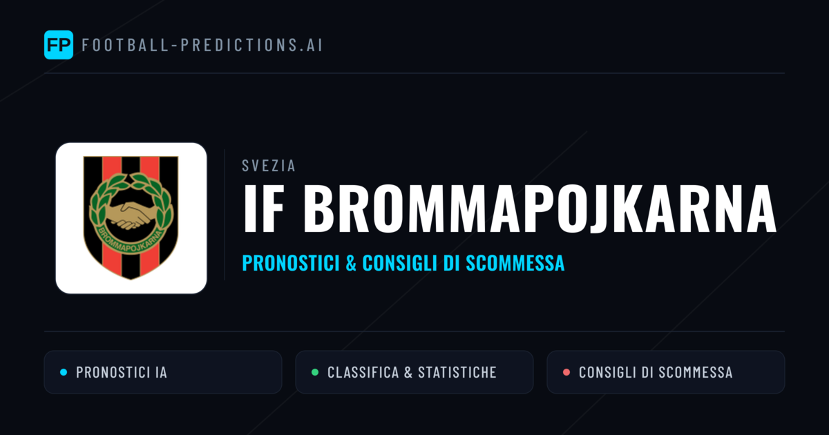 Pronostici e Statistiche IF Brommapojkarna