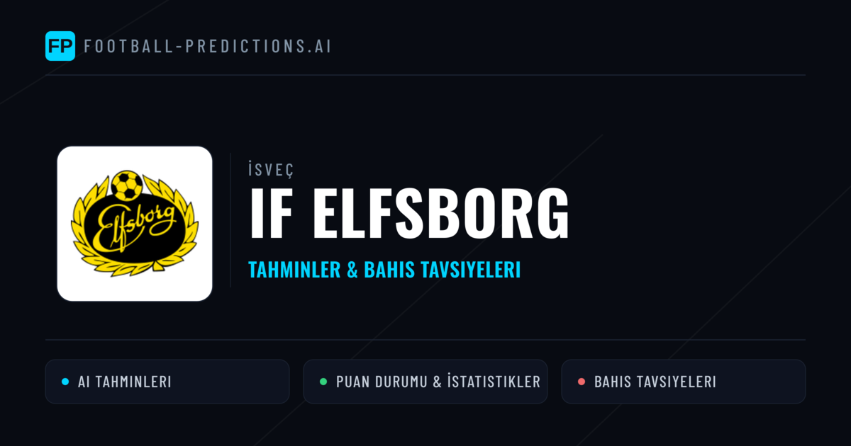 IF Elfsborg Tahminleri & İstatistikler