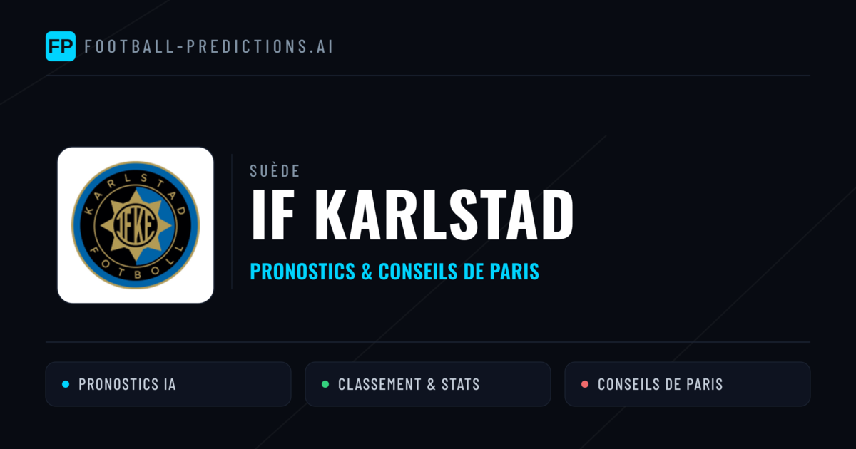 IF Karlstad Pronostics & Statistiques