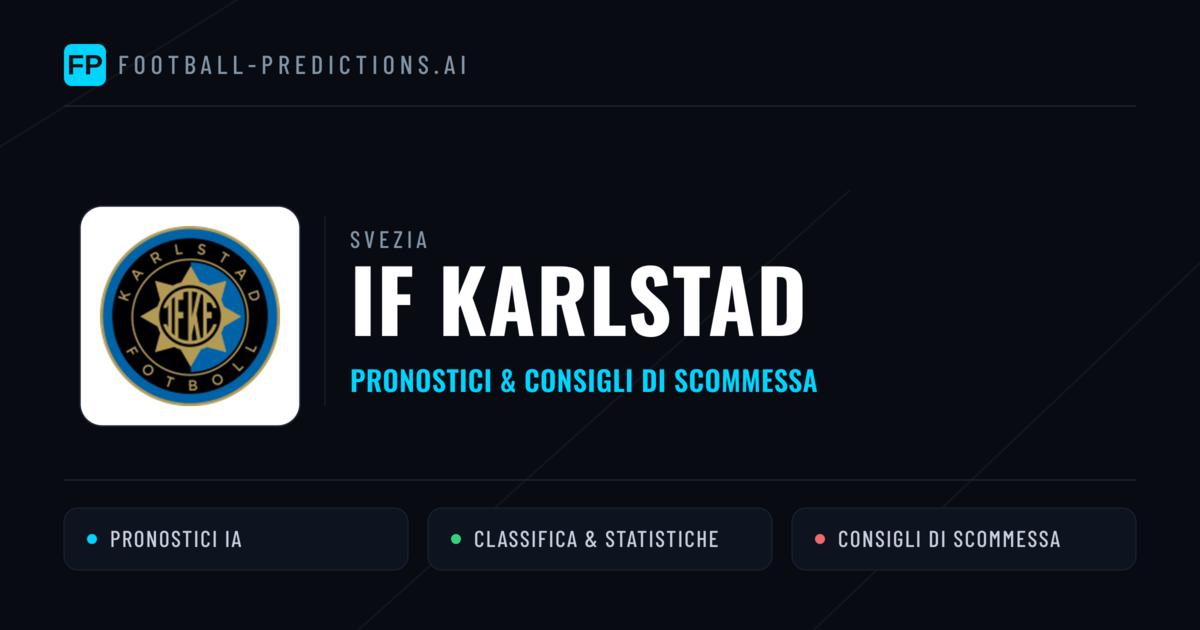 Pronostici e Statistiche IF Karlstad
