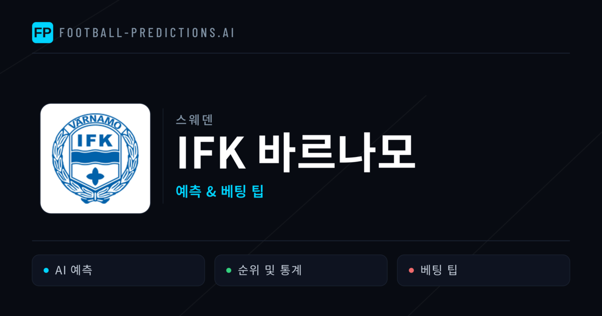 IFK 바르나모 축구 예측 & 통계