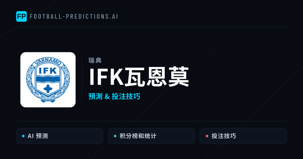 IFK瓦恩莫 運彩分析|足球預測與數據