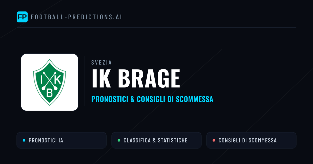 Pronostici e Statistiche IK Brage