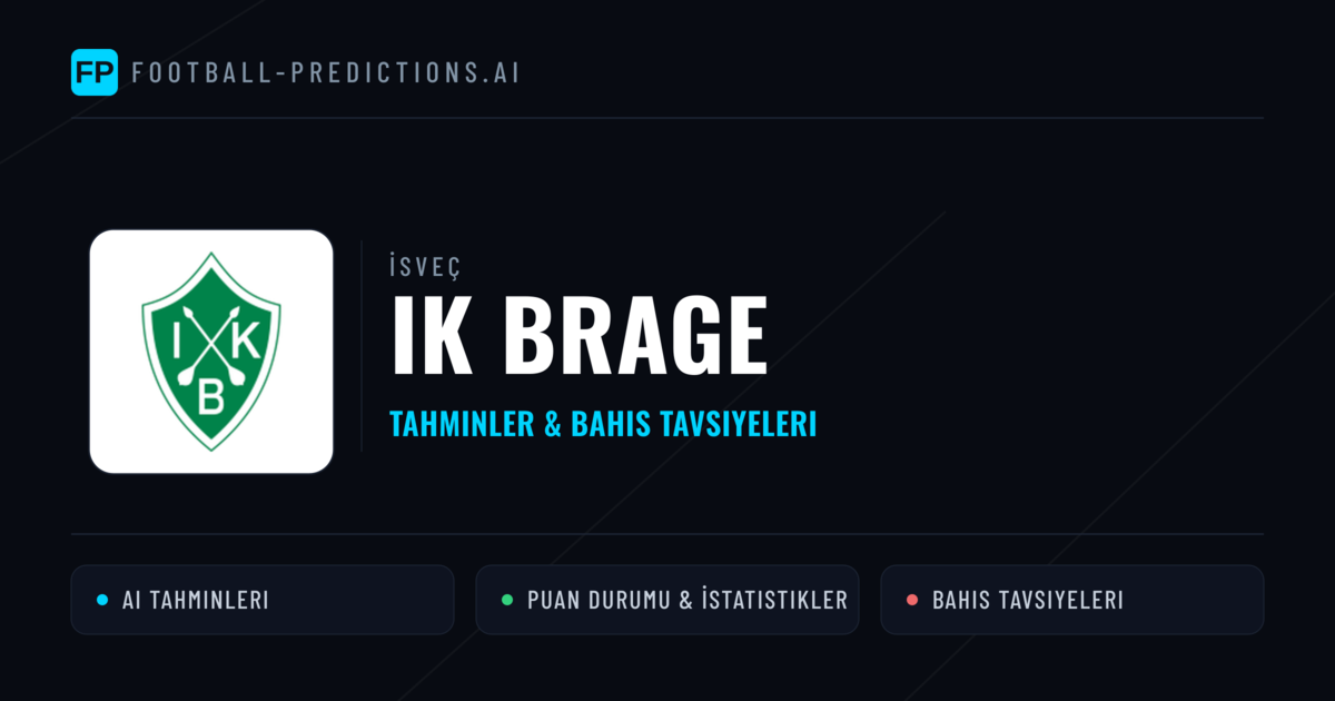IK Brage Tahminleri & İstatistikler