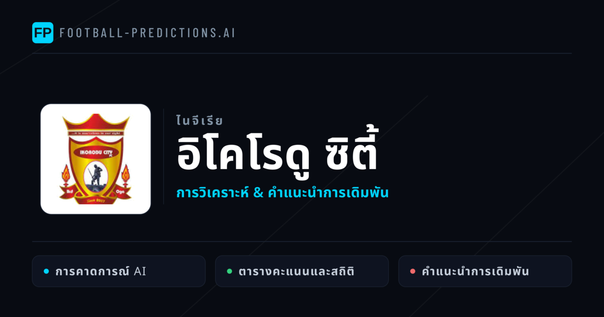 อิโคโรดู ซิตี้ การวิเคราะห์และสถิติ