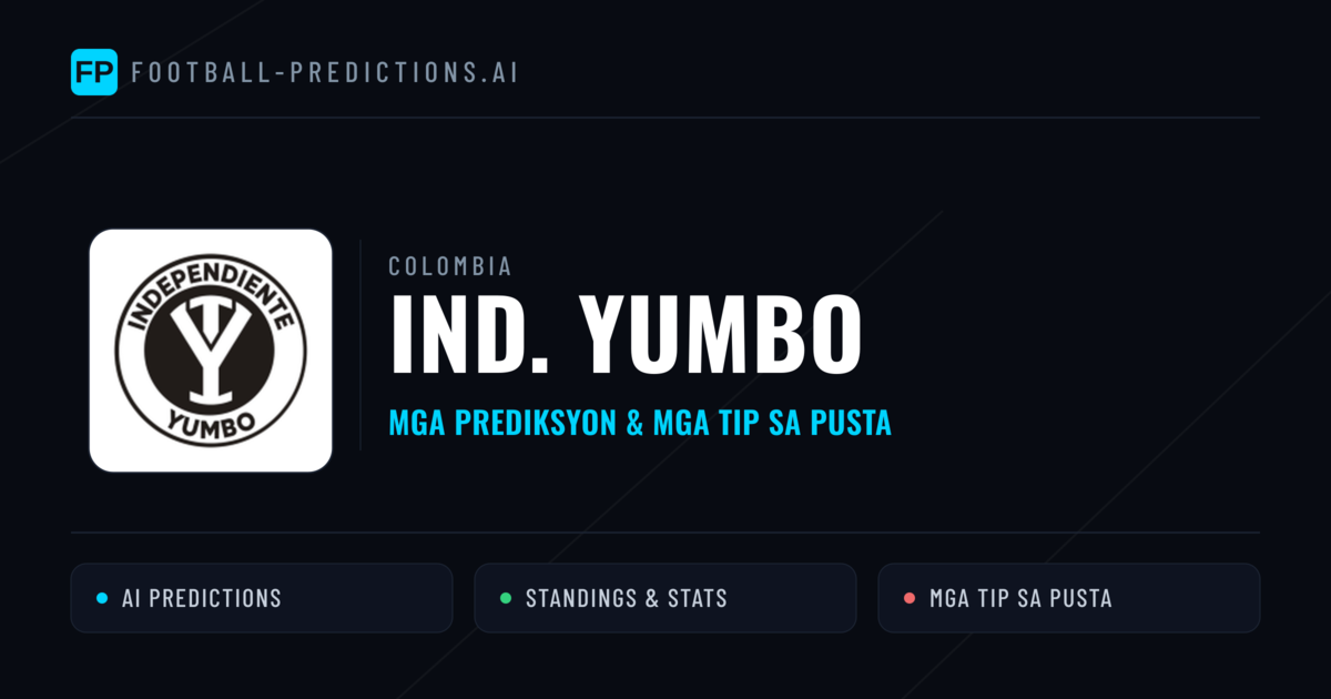 Ind. Yumbo Predictions & Stats