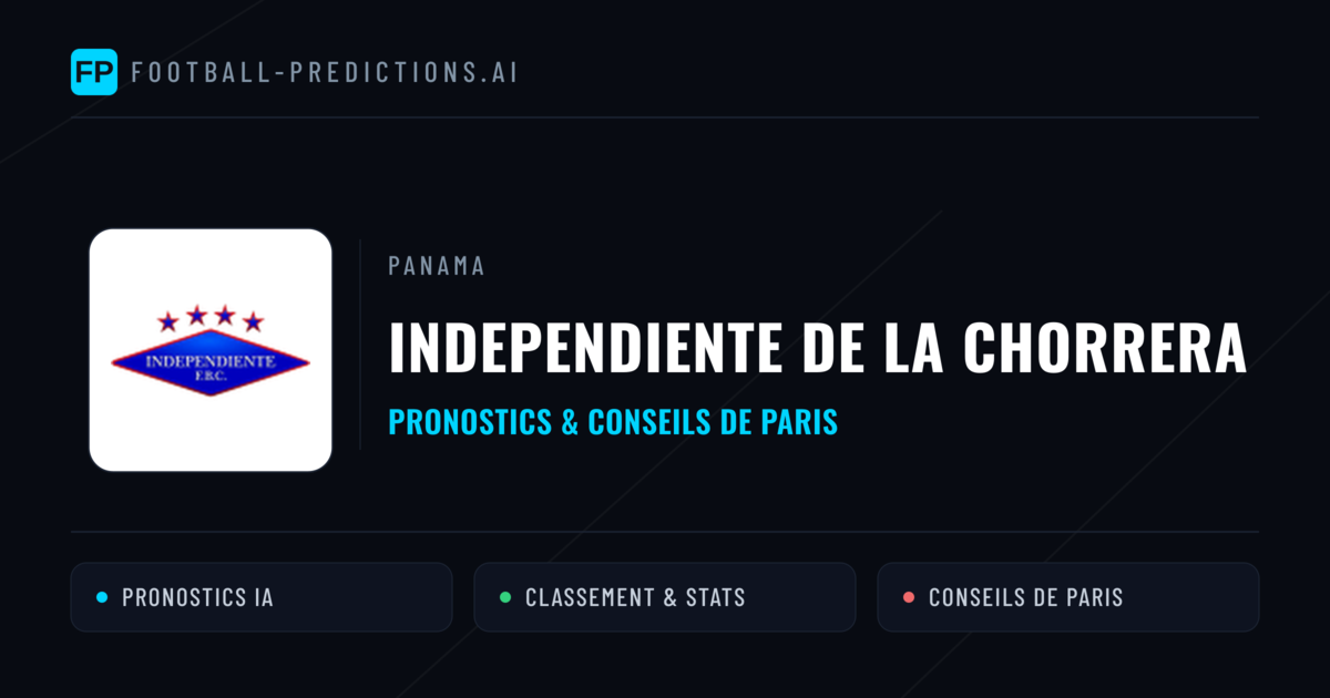 Independiente de La Chorrera Pronostics & Statistiques