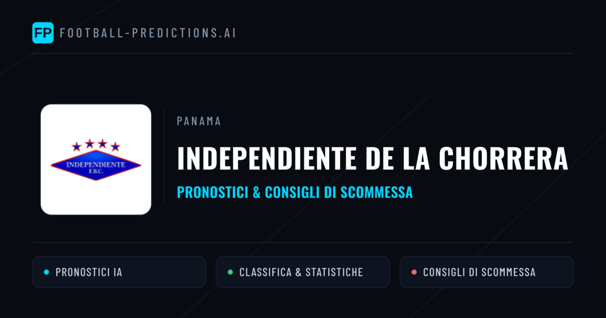 Pronostici e Statistiche Independiente de La Chorrera