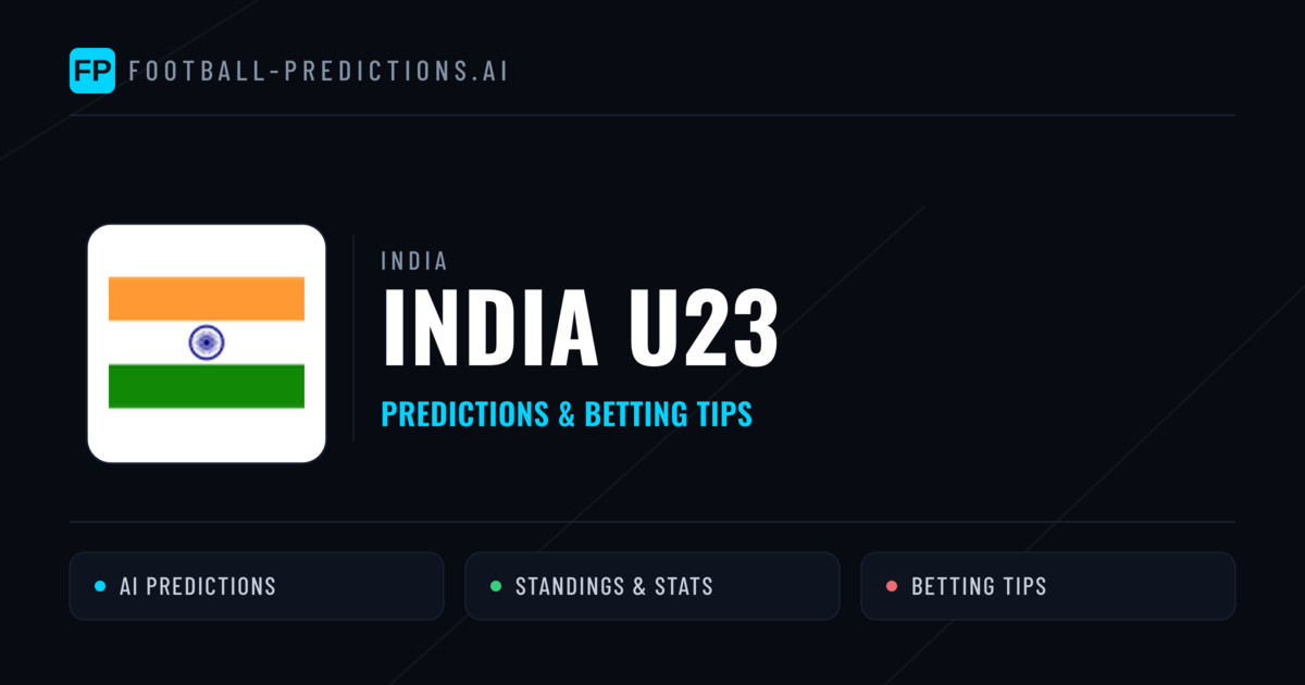 India U23 Predictions & Stats