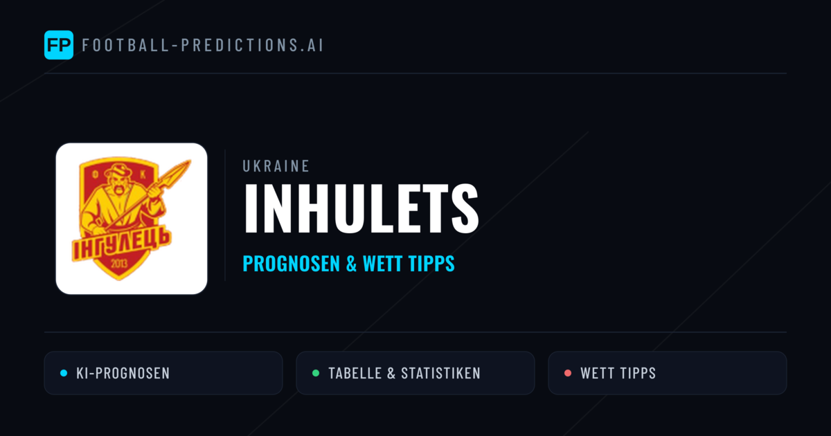 Inhulets Prognosen & Statistiken