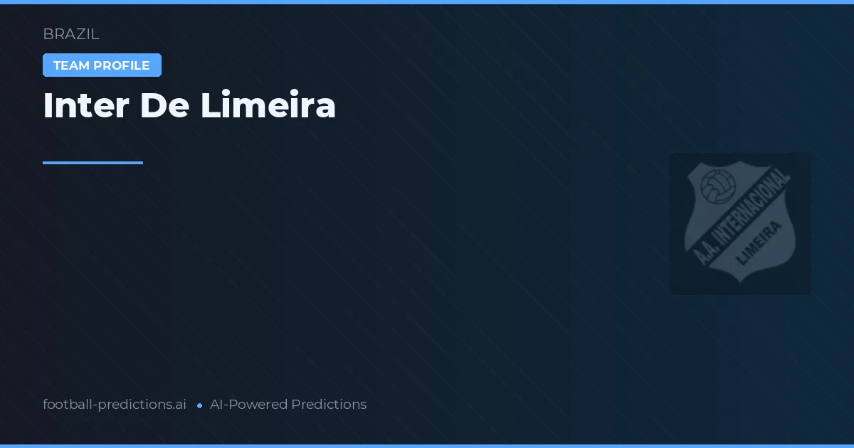 Pronostici e Statistiche Inter de Limeira