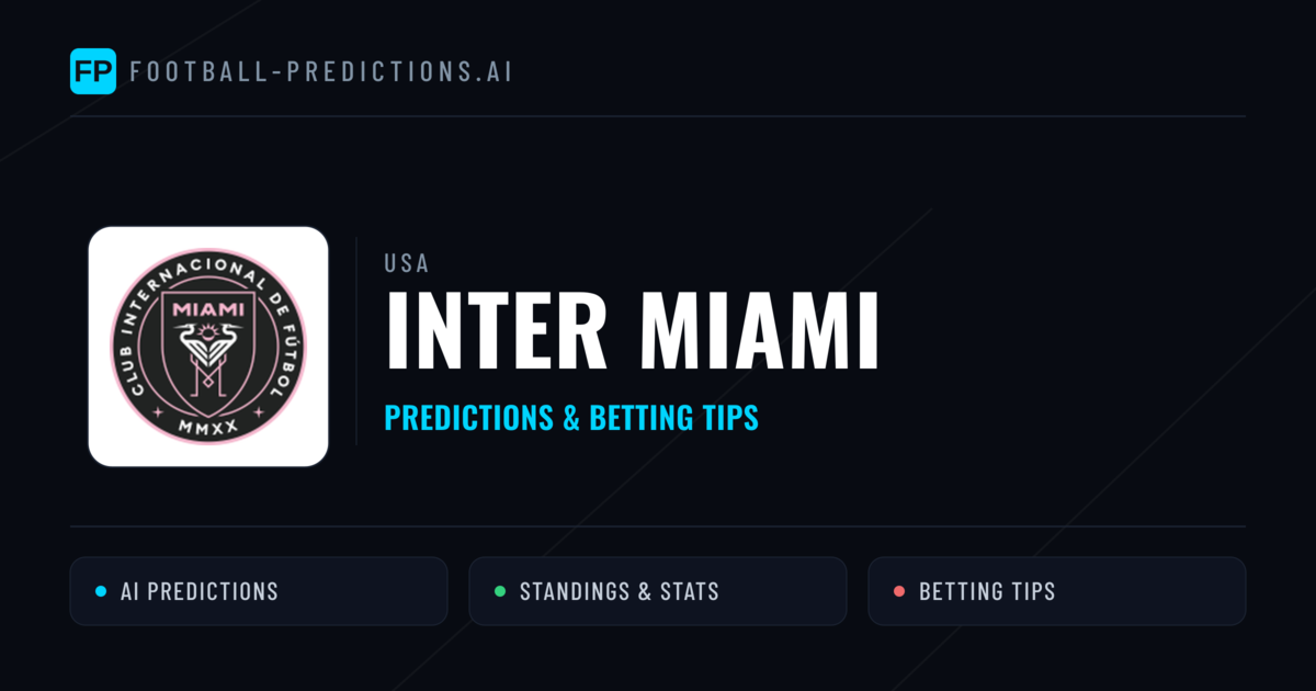 Inter Miami Predictions & Stats