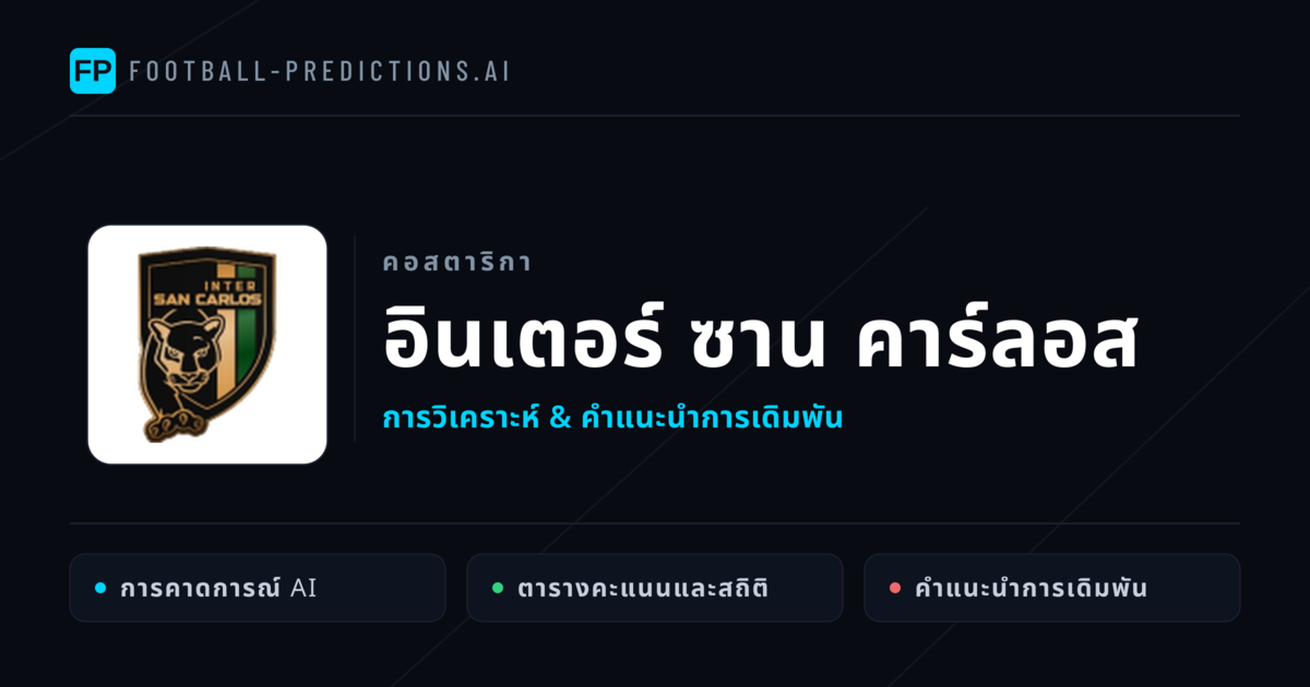 อินเตอร์ ซาน คาร์ลอส การวิเคราะห์และสถิติ